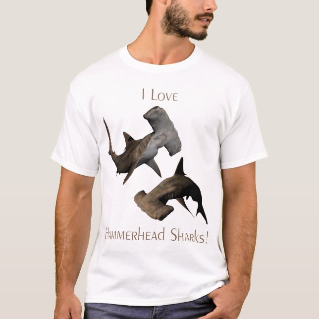 Love Hammerhead Sharks T-Shirt (Front)