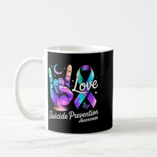 Love Hand Sign Prevention Awareness September Coffee Mug
