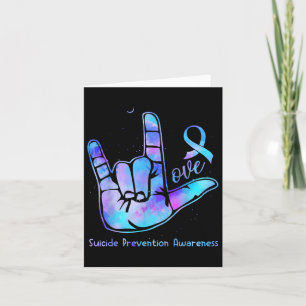 Love Hand Sign Suicide Prevention Awareness Week S Card