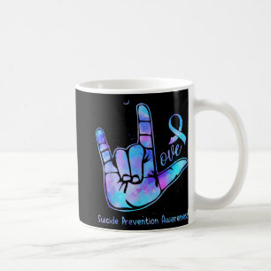 Love Hand Sign Suicide Prevention Awareness Week S Coffee Mug
