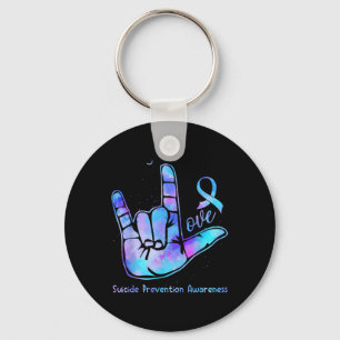 Love Hand Sign Suicide Prevention Awareness Week S Key Ring