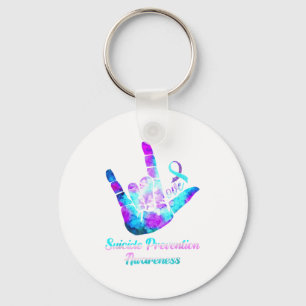 Love Hand Sign Suicide Prevention Awareness Week S Key Ring