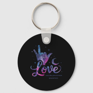 Love Hand Sign Suicide Prevention Awareness Week S Key Ring