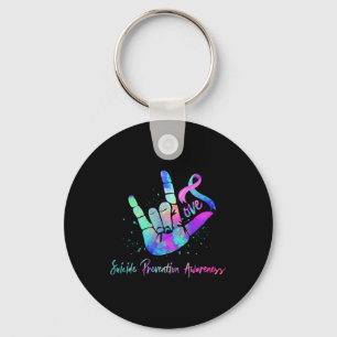 Love Hand Sign Suicide Prevention Awareness Week S Key Ring