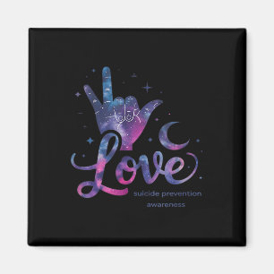 Love Hand Sign Suicide Prevention Awareness Week S Magnet