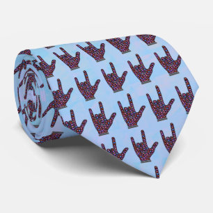 Love Hand Sign tie