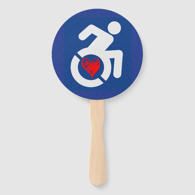 Love Handicapped Hand Fan (Front)