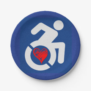 Love Handicapped Paper Plate