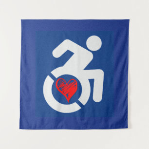 Love Handicapped Tapestry