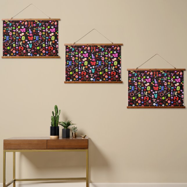 Love Hanging Tapestry (Asymmetrical)