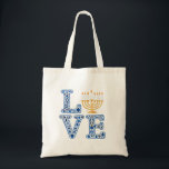 Love Hanukkah Jewish Holiday Menorah  Tote Bag<br><div class="desc">Jewish Hanukkah,  Menorah love,  Jewish holiday,  Hanukkah menorah,  Jewish traditions,  Festival of Lights,  Love in Hanukkah,  Menorah design,  Jewish holiday spirit,  Jewish love art</div>
