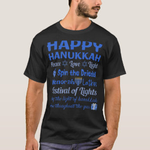 Love Hanukkah Shirt Jewish Holiday Dreidel