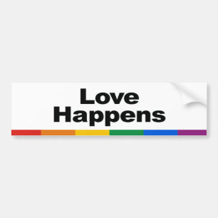 Love Happens Bumper Sticker