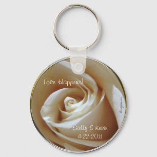 Love Happens Wedding Favour Keychain