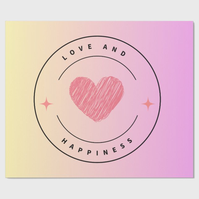 Love & Happiness Gift Wrap (Flat)