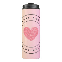 Love & Happiness Water Bottle