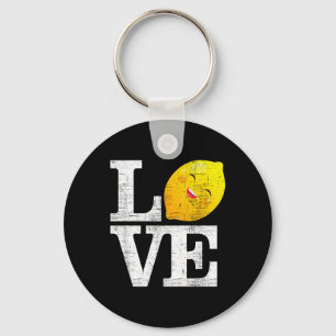 Love Happy Lemon Fresh Summer Lemons Lemonade Key Ring