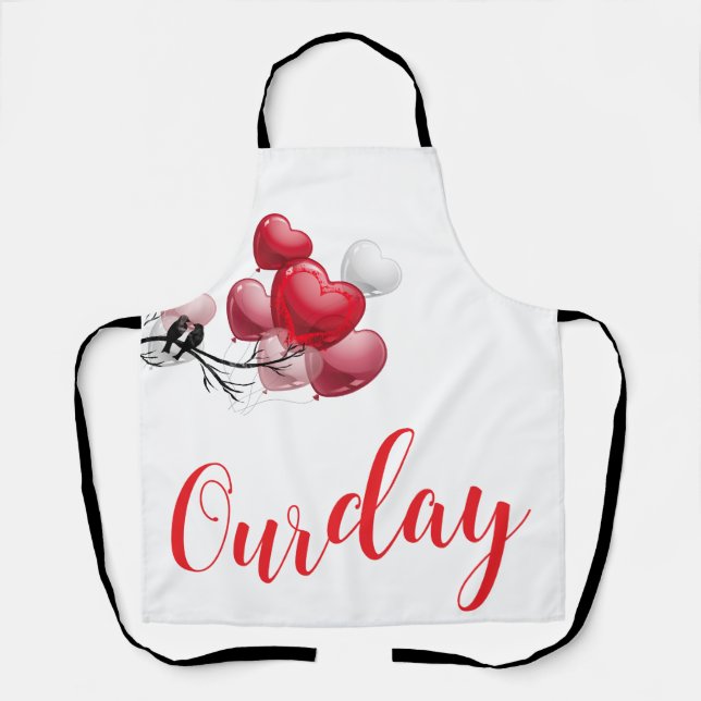 Love – Happy Valentine's Day Apron (Front)
