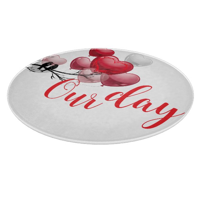 Love – Happy Valentine's Day Cutting Board (Corner)