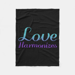 Love Harmonises Prevention Awareness Design Fleece Blanket