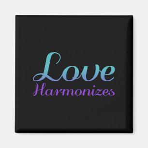 Love Harmonises Prevention Awareness Design Magnet