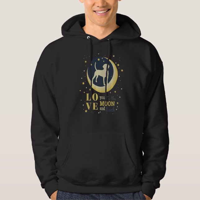 Love Harrier Dog To The Moon Hoodie (Front)