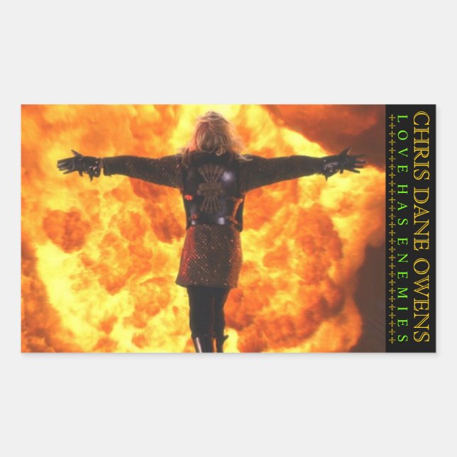 Love Has Enemies - FLAME Sticker (Front)