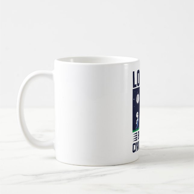 Love has no border motivational design with alien coffee mug (Left)