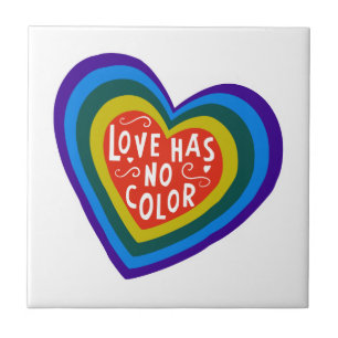Love Has No Colour Anti-Racism/Discrimination Ceramic Tile