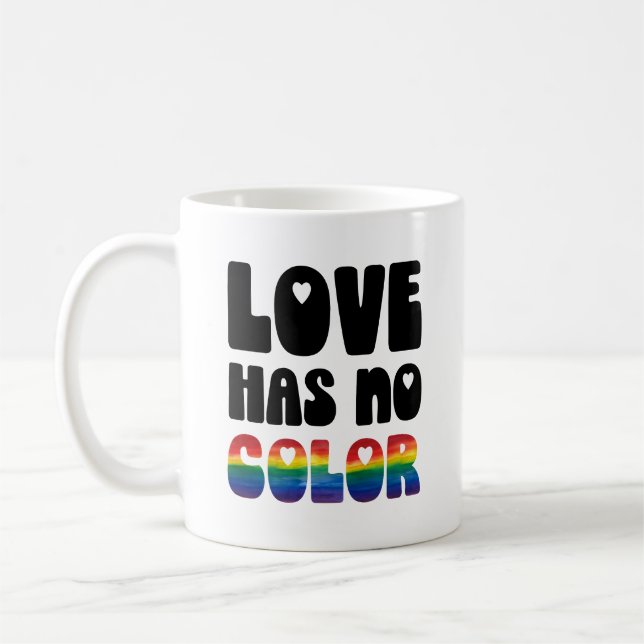 Love Has No Colour Coffee Mug (Left)