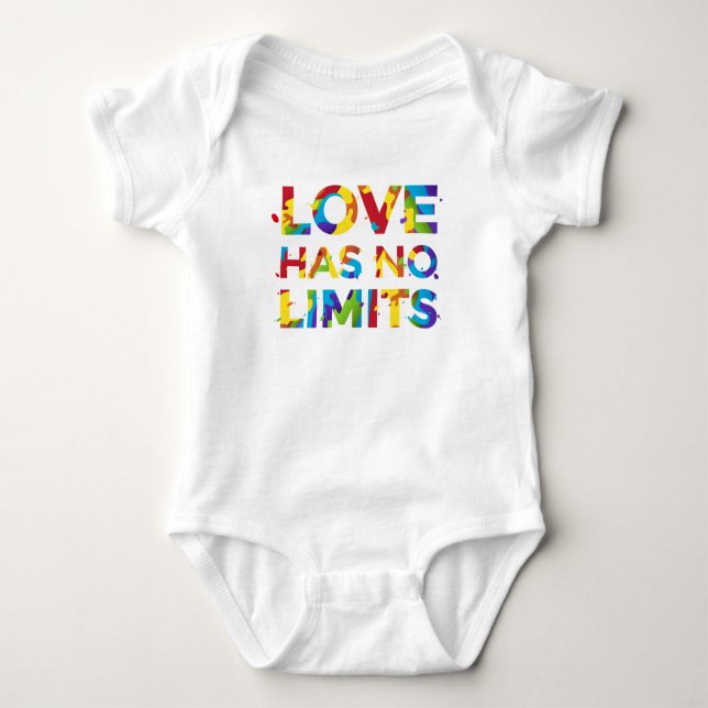 Love Has No Limits Baby Bodysuit (Front)