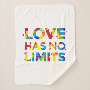 Love Has No Limits Sherpa Blanket