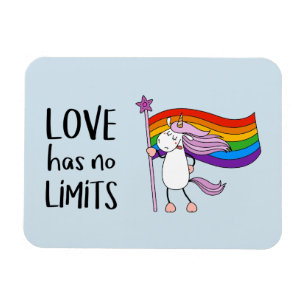 Love Has No Limits Unicorn Magnet