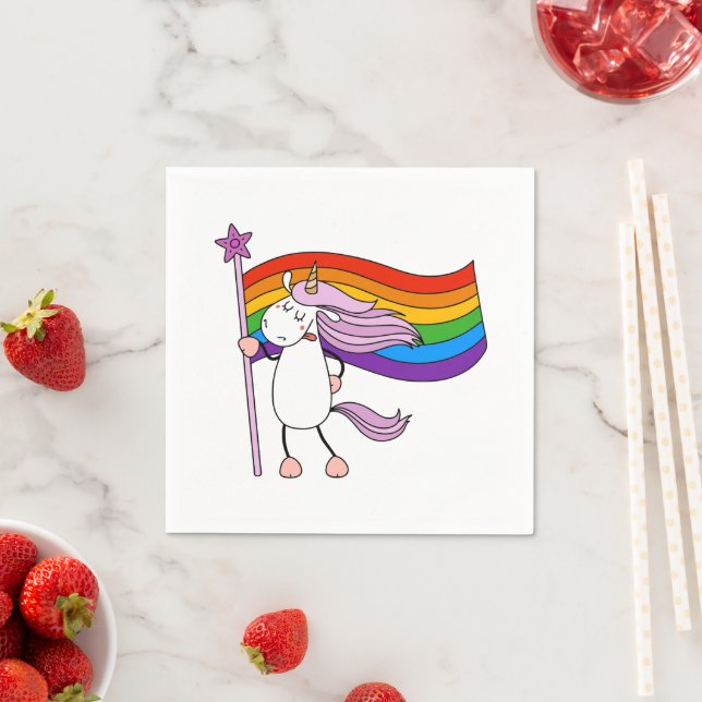Love Has No Limits Unicorn Napkin (Insitu)