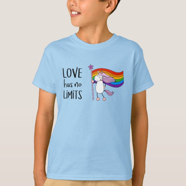 Love Has No Limits Unicorn T-Shirt (Front)