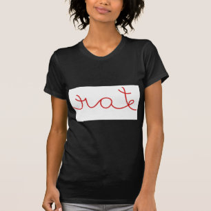 Love/Hate Mirror Optical Allusion Design T-Shirt