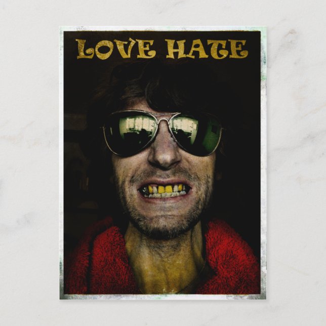 Love Hate Postcard (Front)
