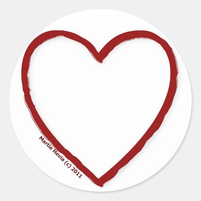 Love & Hate Sticker Template (Front)