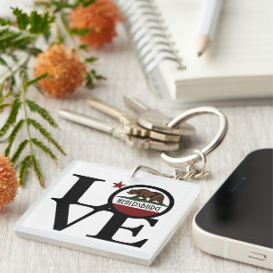 LOVE Healdsburg California  Key Ring