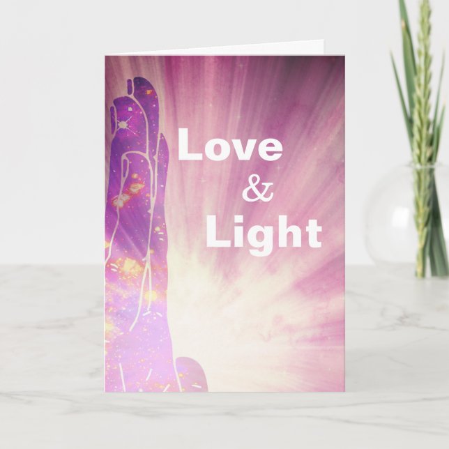 *~* Love Healer Rays Healing Hand Lightworker Card (Front)