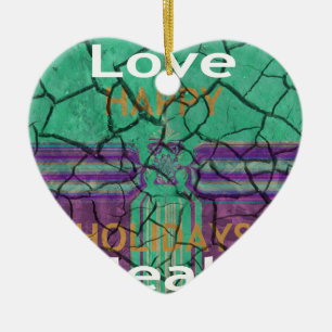 Love Heals Ceramic Tree Decoration