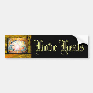 Love Heals, Healing Hands Bumper Sticker