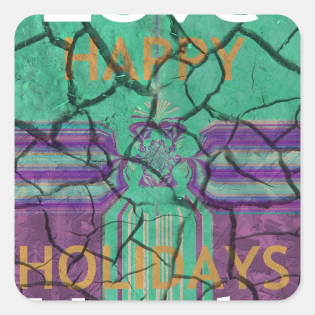Love Heals Square Sticker (Front)