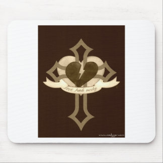 Love Heals Surely - Sepia Mouse Pad