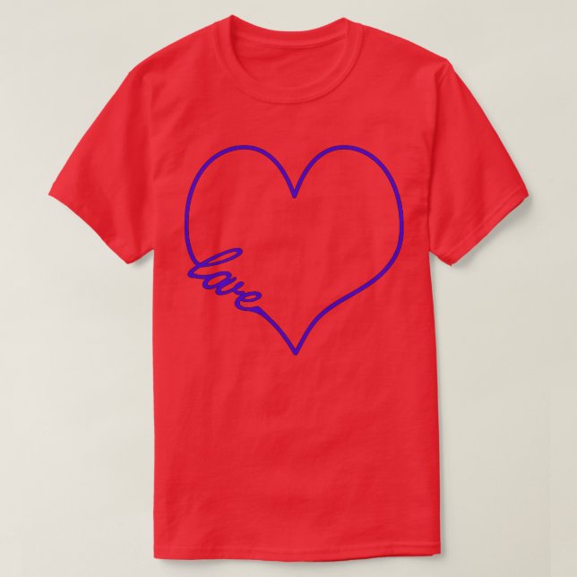 Love Heart 2 T-Shirt (Design Front)