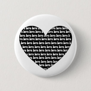 Love Heart 6 Cm Round Badge