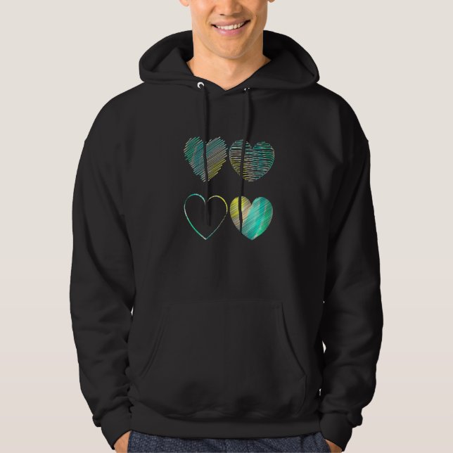 Love Heart  6 Hoodie (Front)