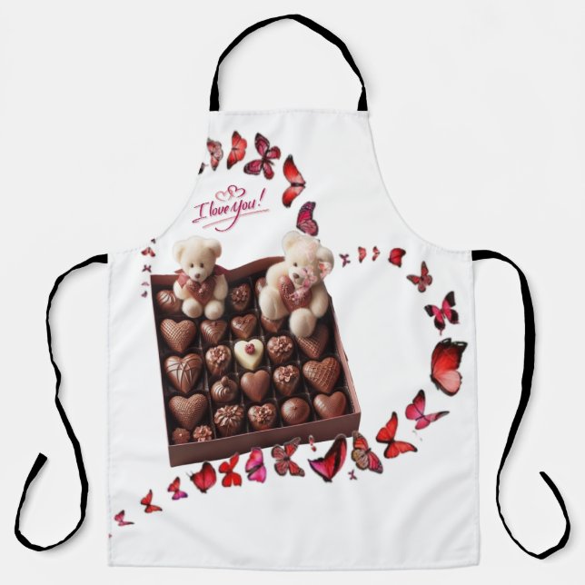Love Heart  Apron (Front)