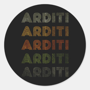 Love Heart Arditi Tee Grunge Vintage Style Black A Classic Round Sticker