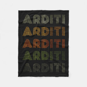 Love Heart Arditi Tee Grunge Vintage Style Black A Fleece Blanket